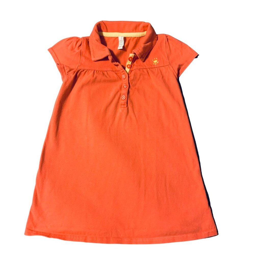 EUC Old Navy Polo Short Sleeve Coral Dress - 2T